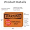 Signmission Employees Only With Symbol OSHA Warning Sign, Vinyl Decal, 24in W x 18in L, 2PK OS-2PACK-WS-D-1824-L-12114 - alternate 4